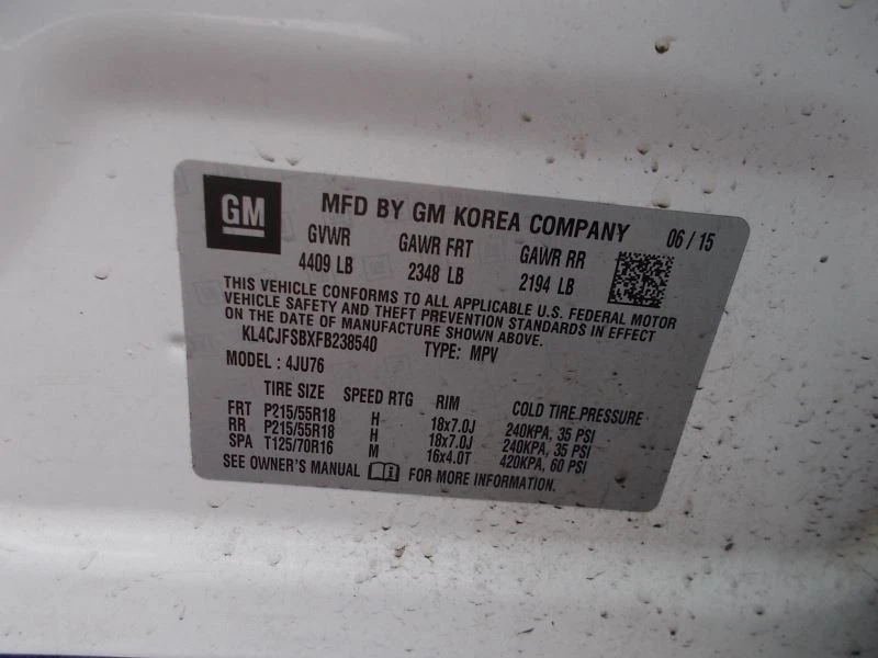 (LOCAL PICKUP ONLY) Windshield Glass Without Rain Sensor Fits 13-22 ENCORE 42124 Foto 2 de 4