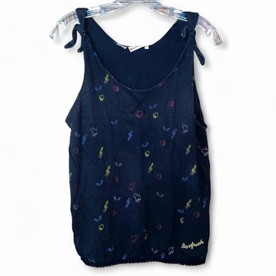 Black Boxfresh sack tank top M medium doodle indie sleaze y2k Doodles Music
