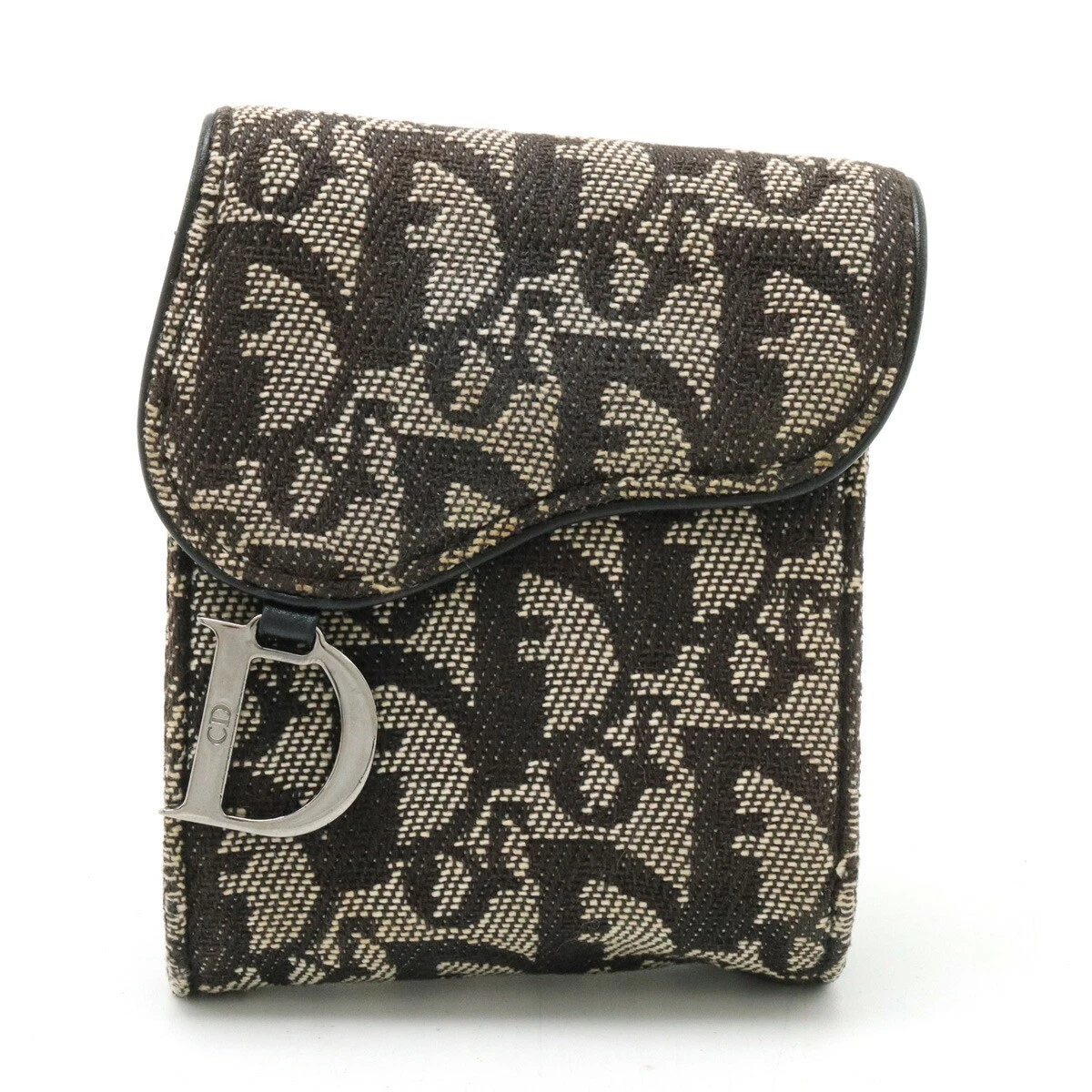 Christian Dior trotteur selle ceinture pochette taille toile cuir marine r20_0420