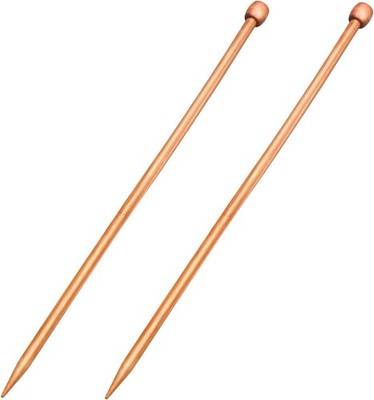 Single Pointed Knitting Needles 8mm 14 Inch 2 Piece Set for Beginners Handmade