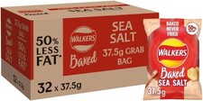 Walkers Baked Sea Salted Crisps 37.5g x 32 Pack
