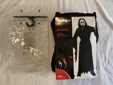 Boys Ghost Face Scream Halloween Costume Sz Large 12-14 - PRE OWNED - Spirit