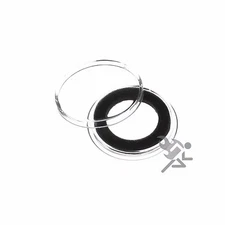 US Dime Coin Capsules, Air-Tite Holders 18mm Black Ring, 10 Pack