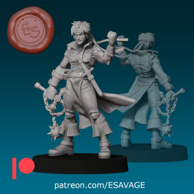 28mm DnD Miniature Richter Belmont by EthanTSavage