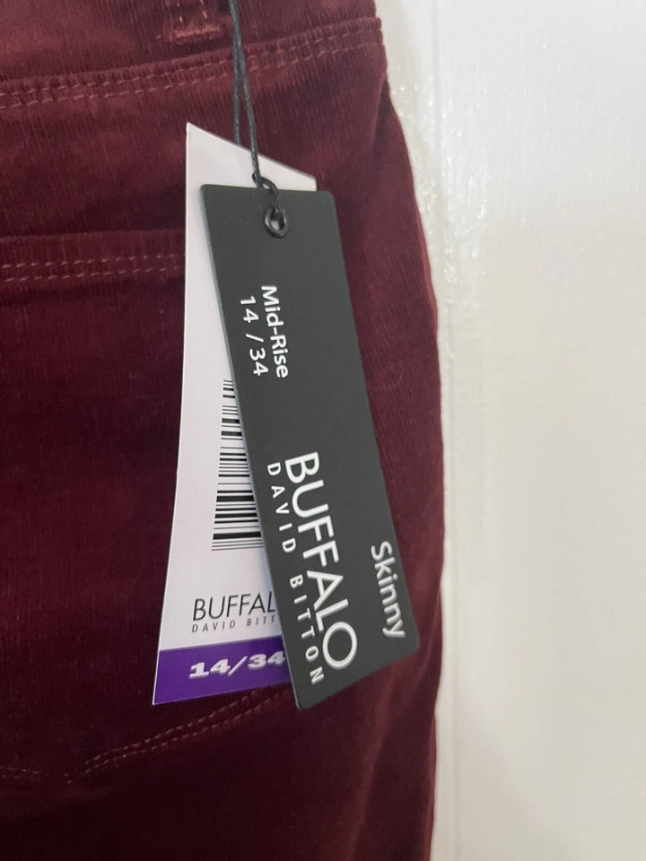 Buffalo 14 Skinny Mid Rise Corduroy Pants NWT - Изображение 4 из 4