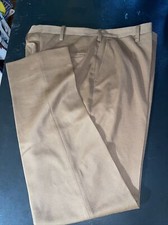 Vintage 1970s Men  s Brown Polyester Slacks Pants 40X32