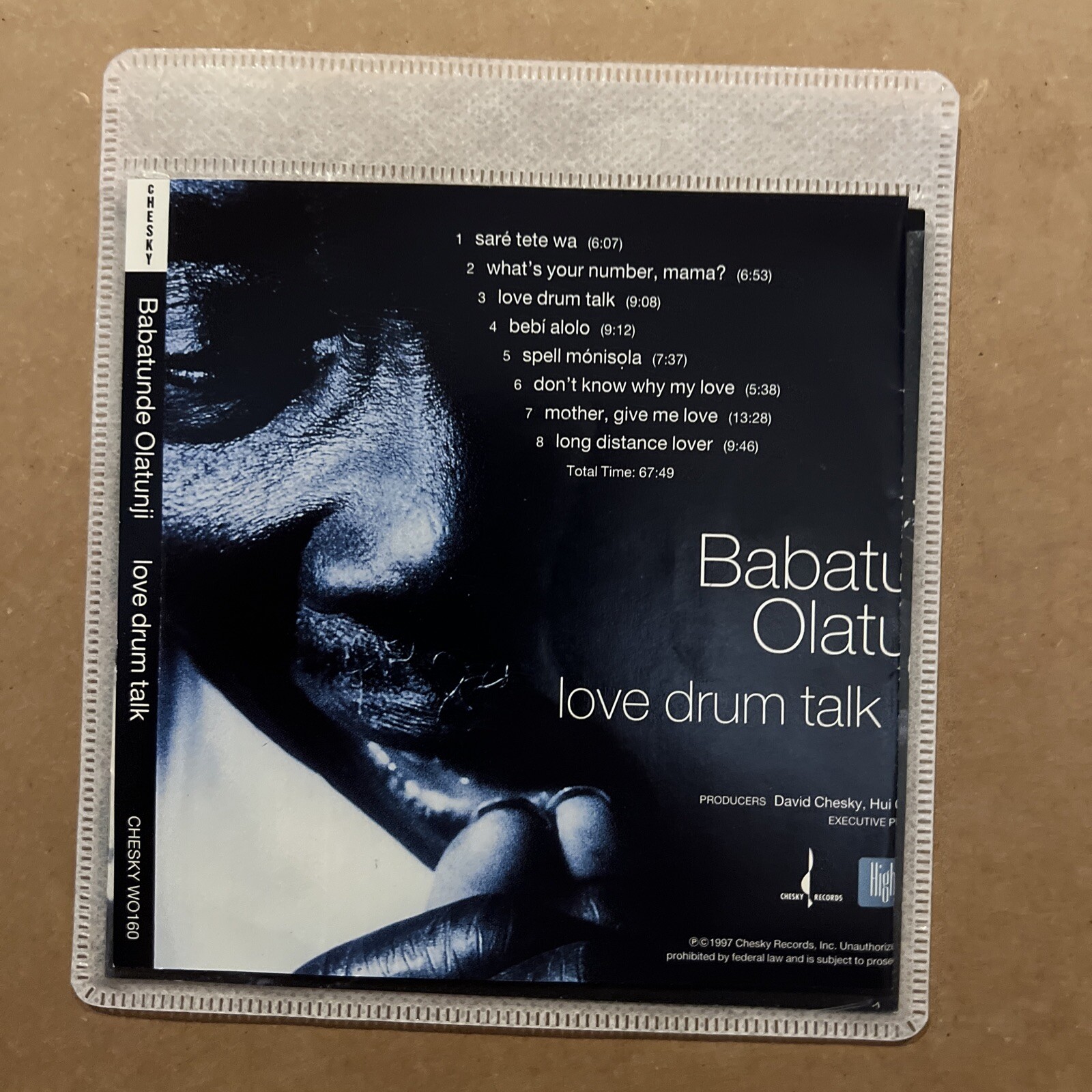 BABATUNDE OLATUNJI LOVE DRUM TALK CD (*SLEEVE PACKAGE) 90368016027 eBay