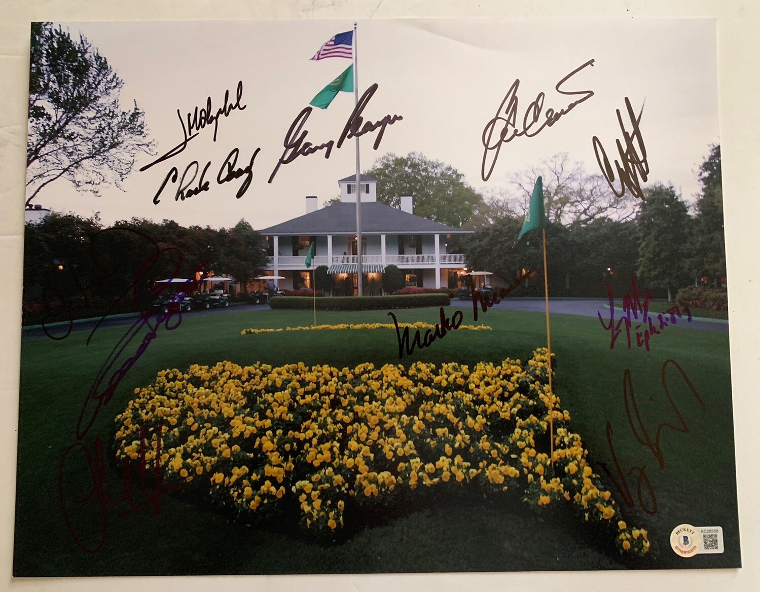 Masters Winners Signed x11 11x14 Golf Photo BAS Certified Player Trevino +9 F9 