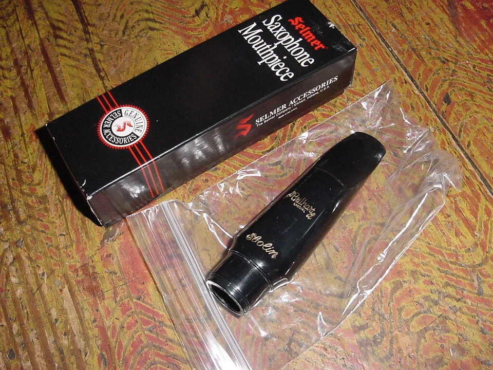 VINTAGE SELMER BRILHART EBOLIN SAXOFONE BARÍTONO BOCAL NOVO ESTOQUE ANTIGO ANOS 80 - Imagem 2 de 4