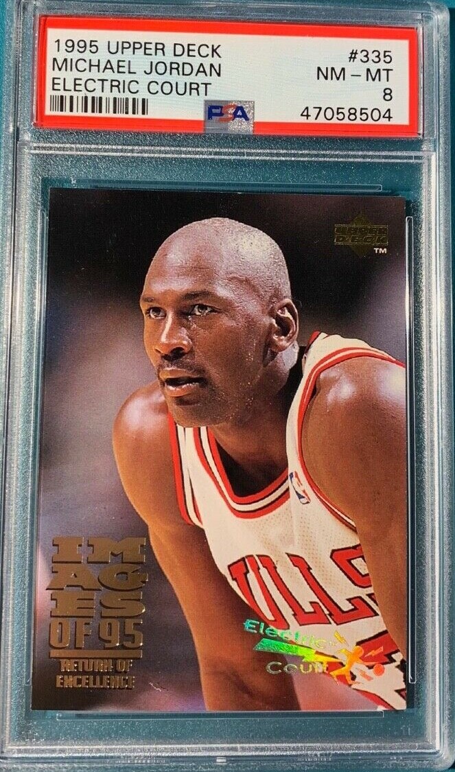 1995 Upper Deck #335 Michael Jordan Electric Court PSA 8
