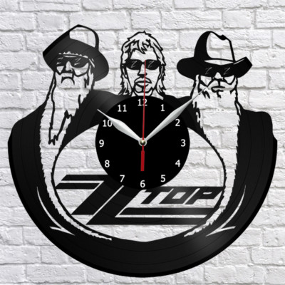 zZ TOP Vinyl Record Wall Clock Decor Fan Art Original Gift Handmade 3711