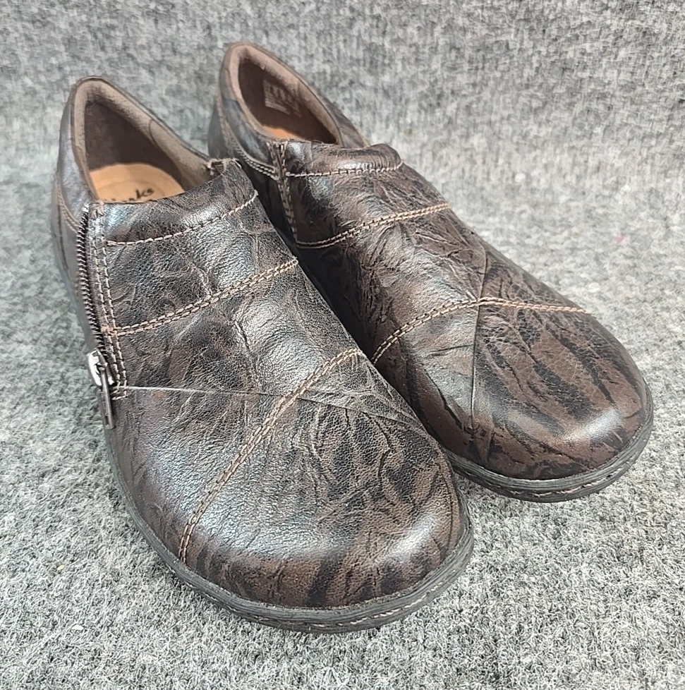 Mocassini Clarks Collection donna 8 5 M Fianne Ellie in pelle fantasia comodi