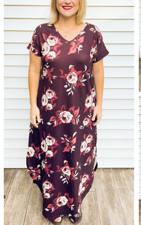 macy's red floral dress Macy Floral Ruffle Midi Dress-Pink