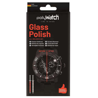 POLYWATCH GLASS POLISH REPAIR SCRATCH REMOVER for CRYSTALS GLASS WATCH - NEW!