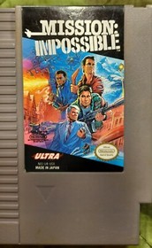Mission Impossible Nintendo NES Game TESTED WORKS Espionage Action 🔥🔥🔥🔥🔥
