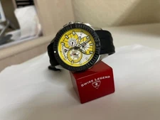 Men's Swiss Legend Evolution 10064 Chronograph  Silicone Strap Watch