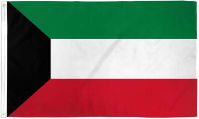 ''KUWAIT'' flag 2x3 ft polyester banner sign Midde East UN United Nations