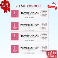 Rembrandt Intense Stain Whitening Toothpaste, Mint Flavor, 3.5 Ounce x 4Pack