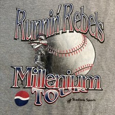 UNLV Runnin Rebels T Shirt Vintage Millennial Tour Size XLarge XL Pepsi