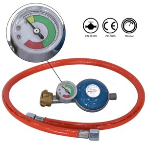 Druckminderer Propan Mit Arbeitsmanometer Für 19/33 Kg
