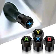 1 Set of X-Box Tire Valve Stem Caps For Car, Truck Standard Fitting ABYX