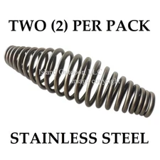 TWO 5 inch STAINLESS steel SPRING HANDLE BBQ smoker grill pit wood furnace stove