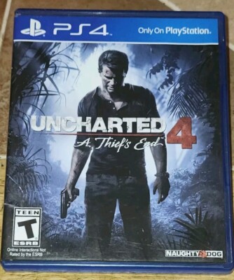 Uncharted 4: A Thief's End For The Ps4 Made By Naughty Dog Case & Disc Only Read