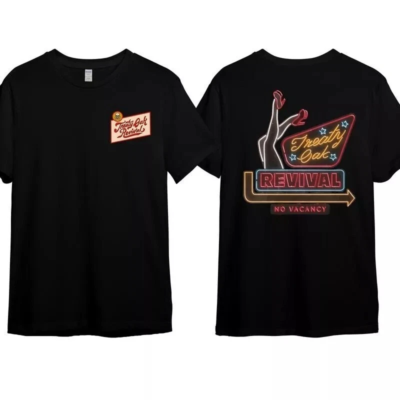 Treaty Oak Revival Band No Vacancy Double Sided T Shirt Full Size
