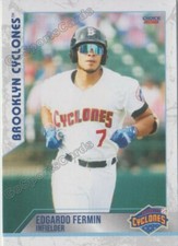 2021 Brookyln Cyclones Edgardo Fermin RC Rookie NY Mets VZ
