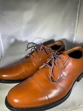 Dockers Mens Garfield Business Dress Shoe Cap Toe Tan Brown NIB