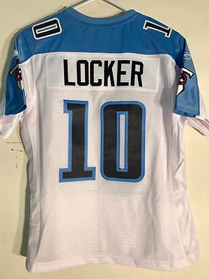 Reebok Women's Premier NFL Jersey Tennessee Titans Jake Locker White sz M