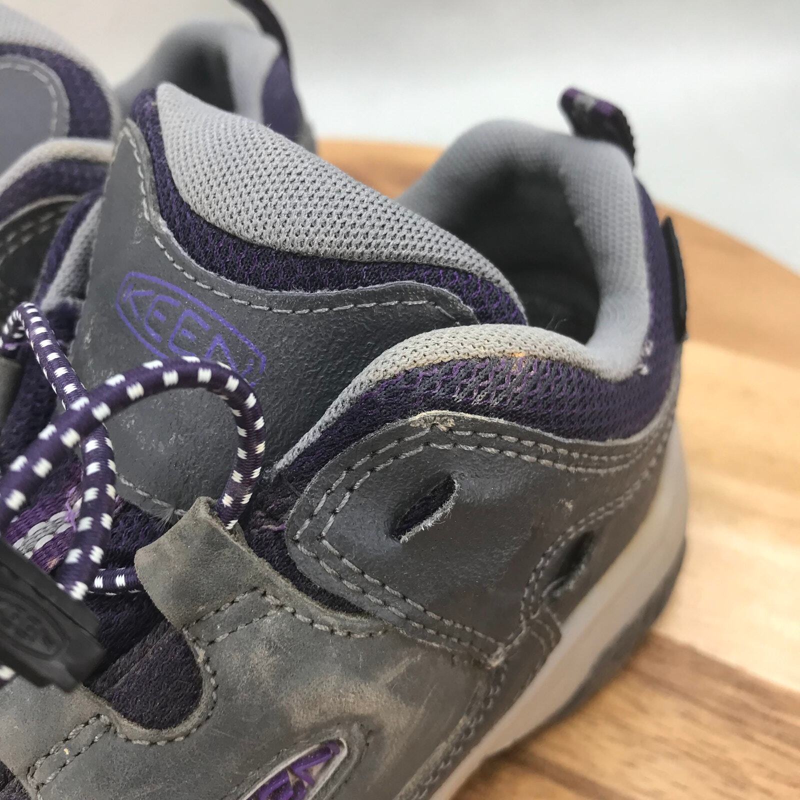 Scarpe da trekking impermeabili Keen Targhee bambini 3 grigie in pelle stringate top basse