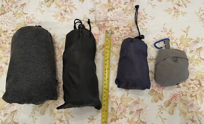 4pc Travel Accessory Bundle, Blanket, Foot Sling, Day Pack  display picture 2