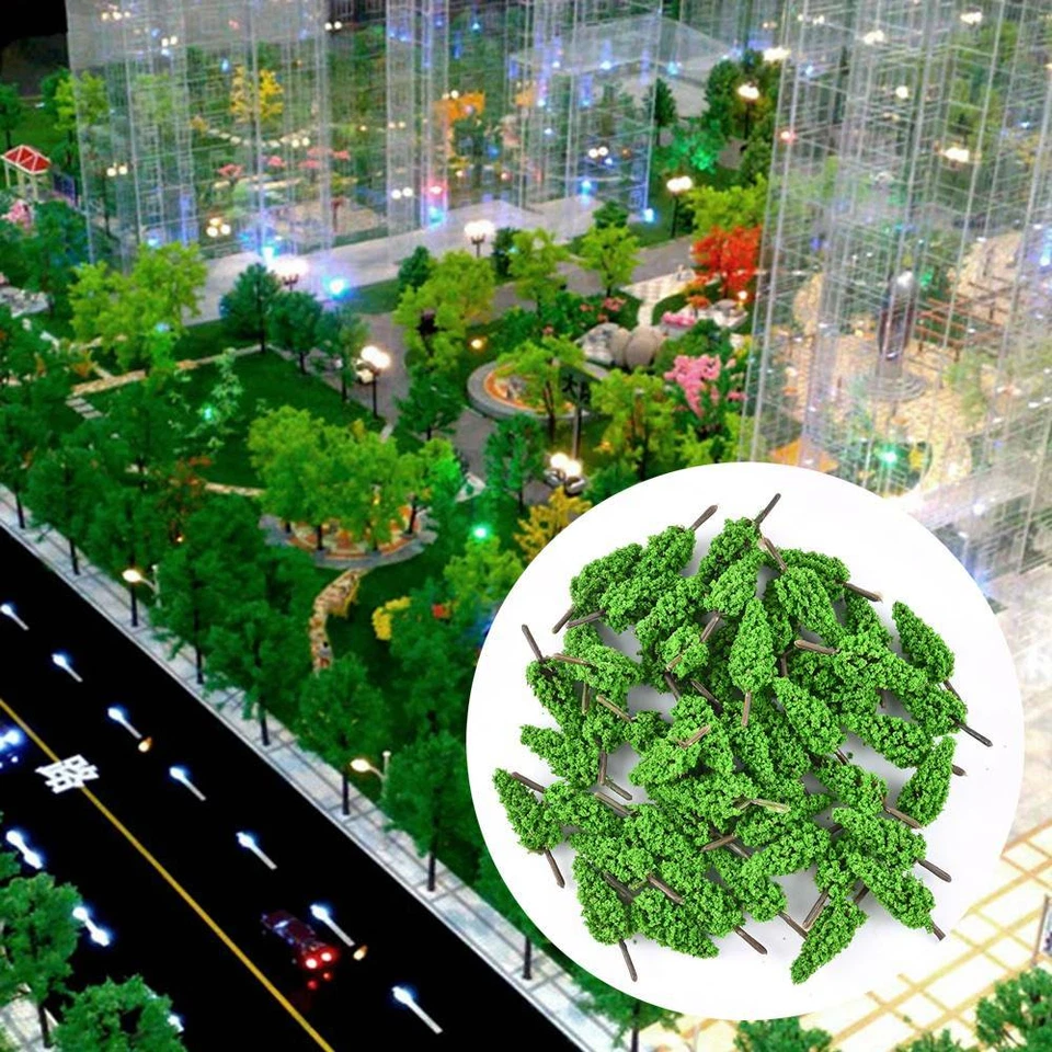 Set of 100 Conifer Trees - 55mm- Suitable for N/OO Gauge Model Railways Model UK - Image 4 of 4