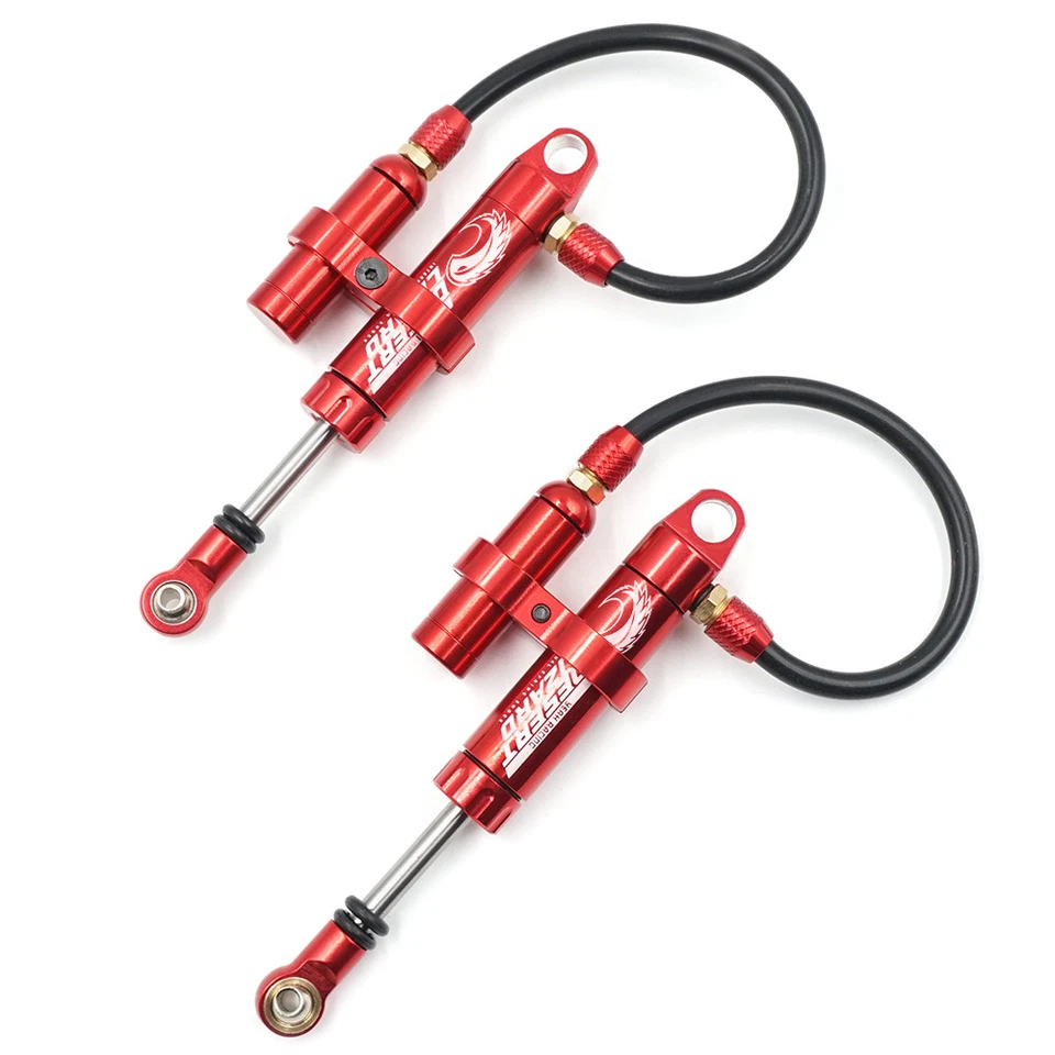 Yeah Racing Red 90mm Desert Lizard Piggyback Internal Spring Dampers DDP-090RD - Image 2 of 2