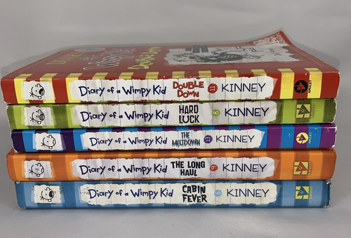 Lot of 5 Paperback & Hardcover Books Diary of a Wimpy Kid by Jeff Kinney - Picture 3 of 9