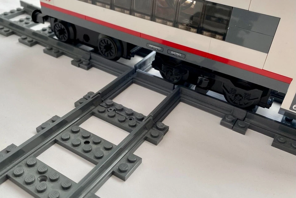 2X TWO PACK Lego Train Track Crossing Crossover Cross 90 Degree Junction Gray - Image 2 of 4