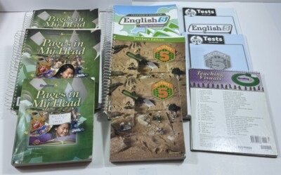 BJU Press Grade 5 Lot Science English Pages in My Head Reading Homeschool