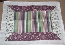 4 Pillow Shams Pillowcase Purple Striped 