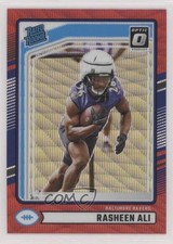 2024 Panini Donruss Rated Rookie Optic Preview Red Wave Prizm Rasheen Ali 0kb5