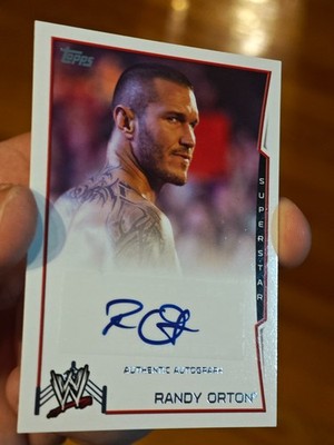 WWE Randy Orton Autograph Topps 2014.   ARTIKELBESCHREIBUNG BITTE LESEN!