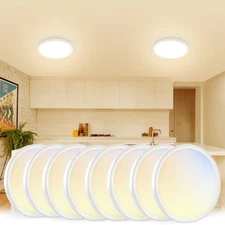 8Pack 5CCT LED Flush Mount Ceiling Light, 7 inch Dimmable Ultra-Thin LED Ceil...