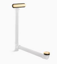 Kohler K-7272-2MB - Clearflo Tub Waste Accessory-Vibrant Brushed Moderne Brass