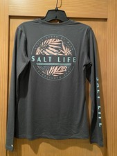 Salt Life Women s Dark Gray Salty State Of Mind SLX Drifit Shirt NWT S