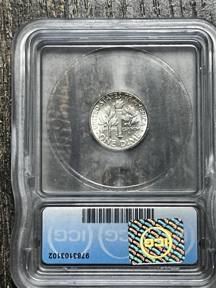 1958 Roosevelt Dime MS67 ICG Beautiful Coin - Image 2 of 3