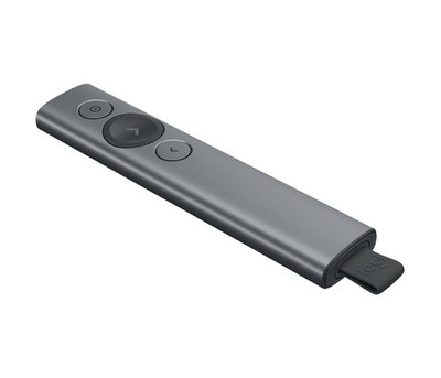 Logitech Spotlight Presenter Schiefer Bluetooth USB 30m Timer Empfänger Kabel