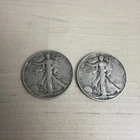 Walking Liberty Silver Half Dollar US Coins - Lot of 2 1944-S And 1946-S