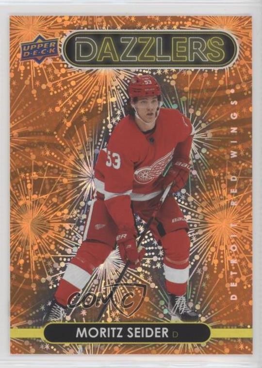 2021-22 Upper Deck Series 2 Dazzlers Orange Moritz Seider #DZ-67 rj2