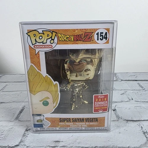 Funko Pop Dragon Ball Z Super Saiyan Vegeta 154 2018 Summer Convention New