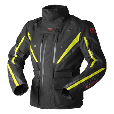 RST Pro Series Paragon D30 Textil Motorradjacke - Schwarz / Flo Gelb